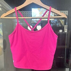 Senita Athletics Pink Crop Top